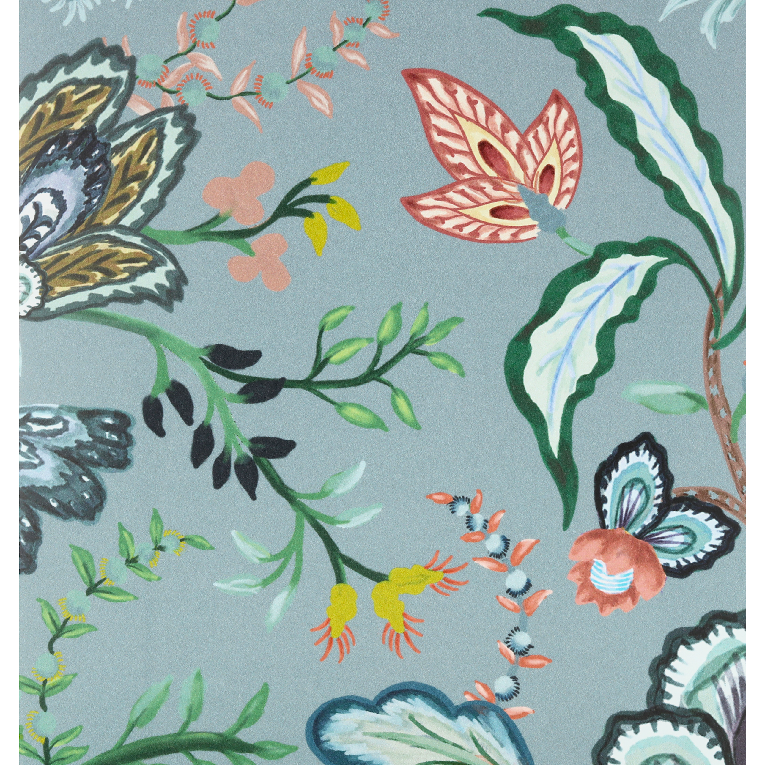 Vera Vine Wallpaper - House Blue