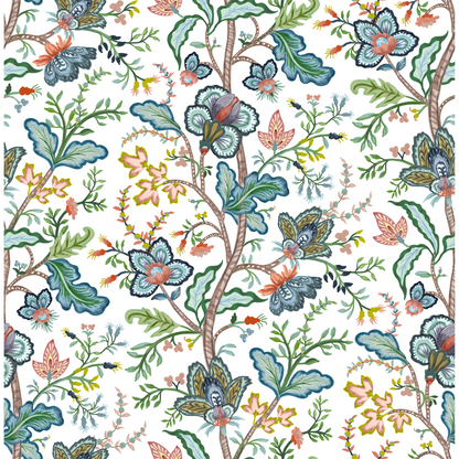 Vera Vine Wallpaper - White
