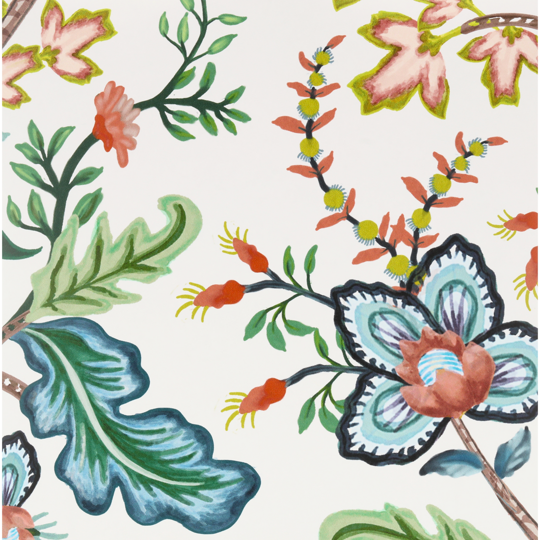 Vera Vine Wallpaper - White