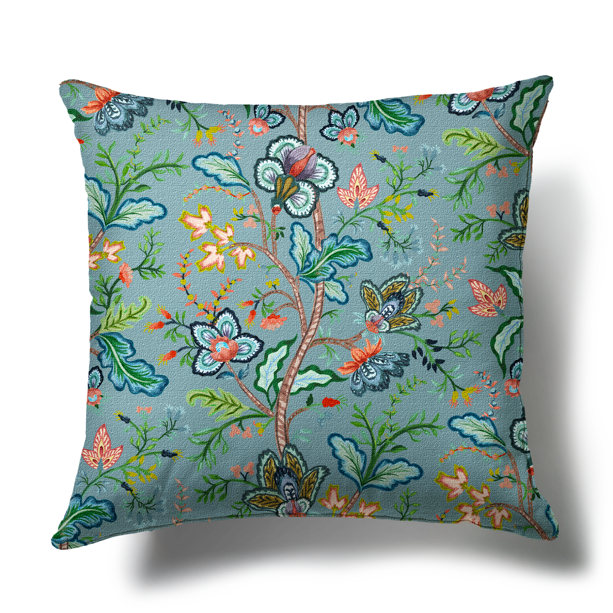 Vera Vine Pillow - House Blue