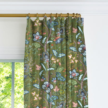 Vera Vine Drapery Panel - Leaf