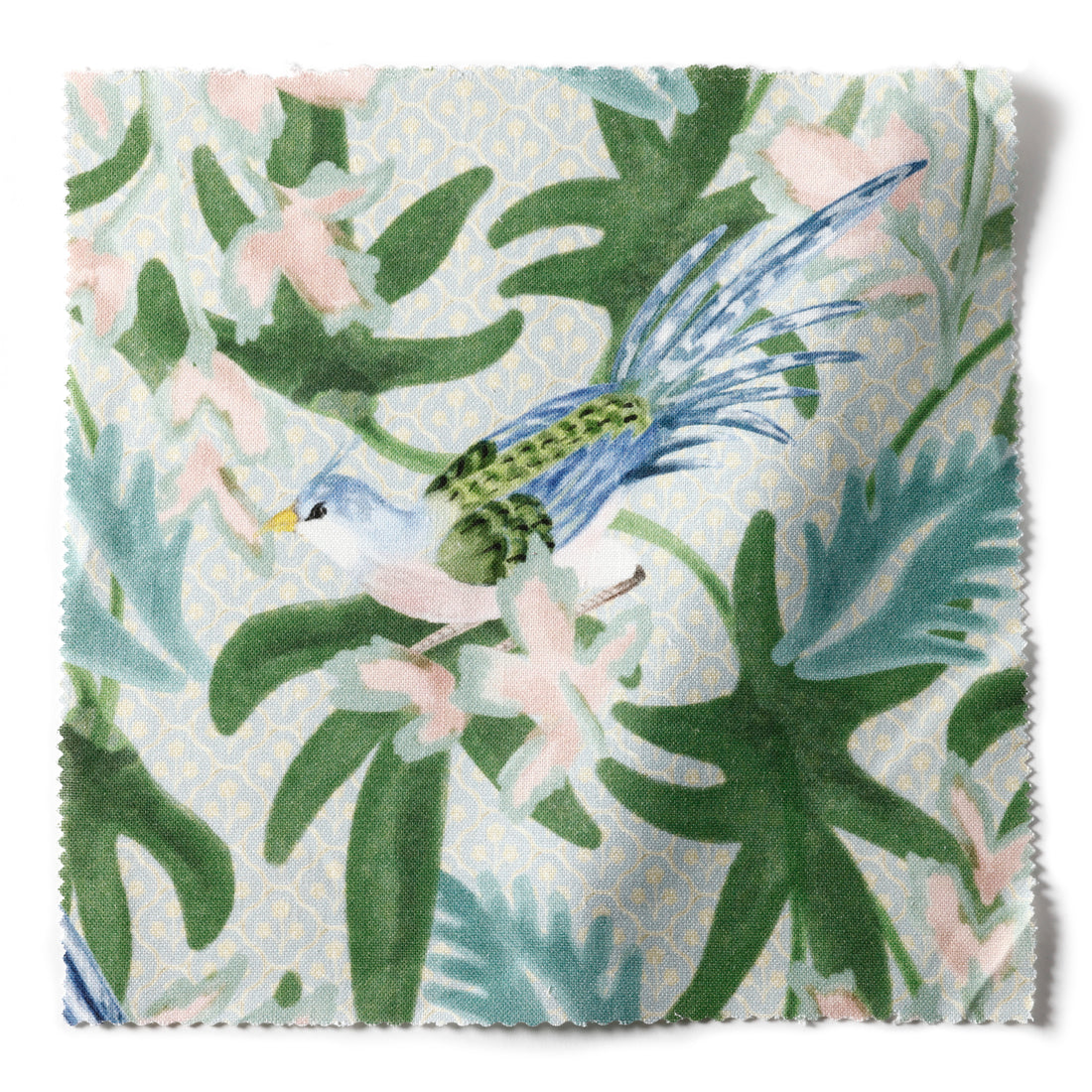 Sparrow Fabric Sample - Caribbean