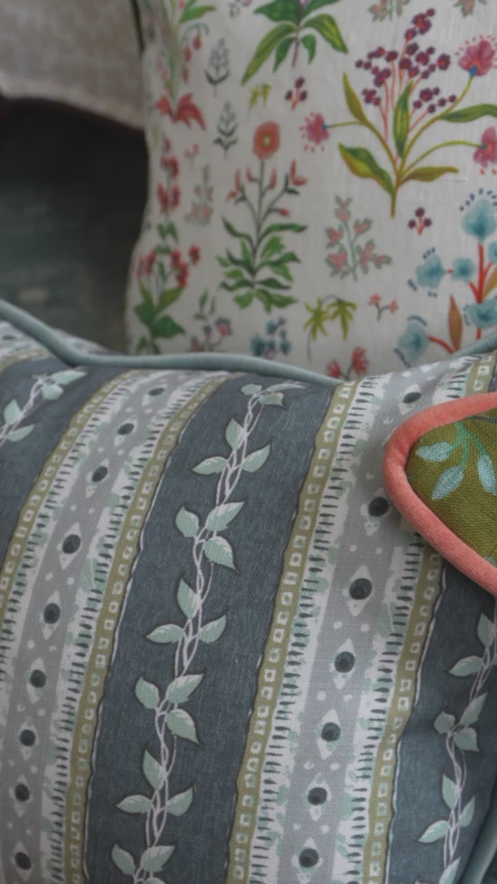 Trellis Fabric - Marine