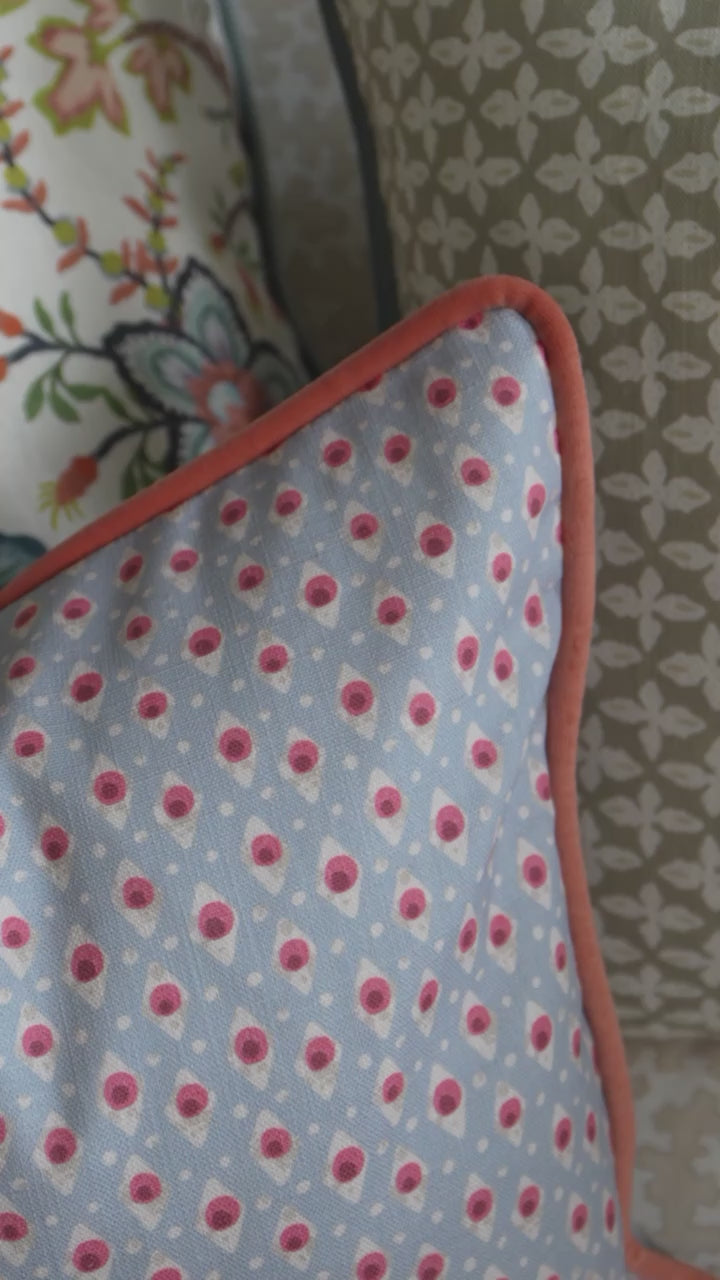 Della Dot Fabric - Radish