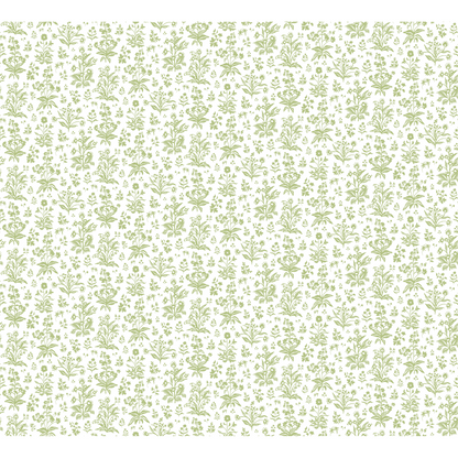 Meadow Fabric - White / Apple