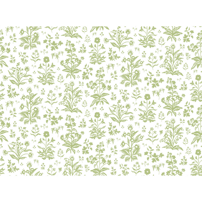 Meadow Wallpaper - White / Apple