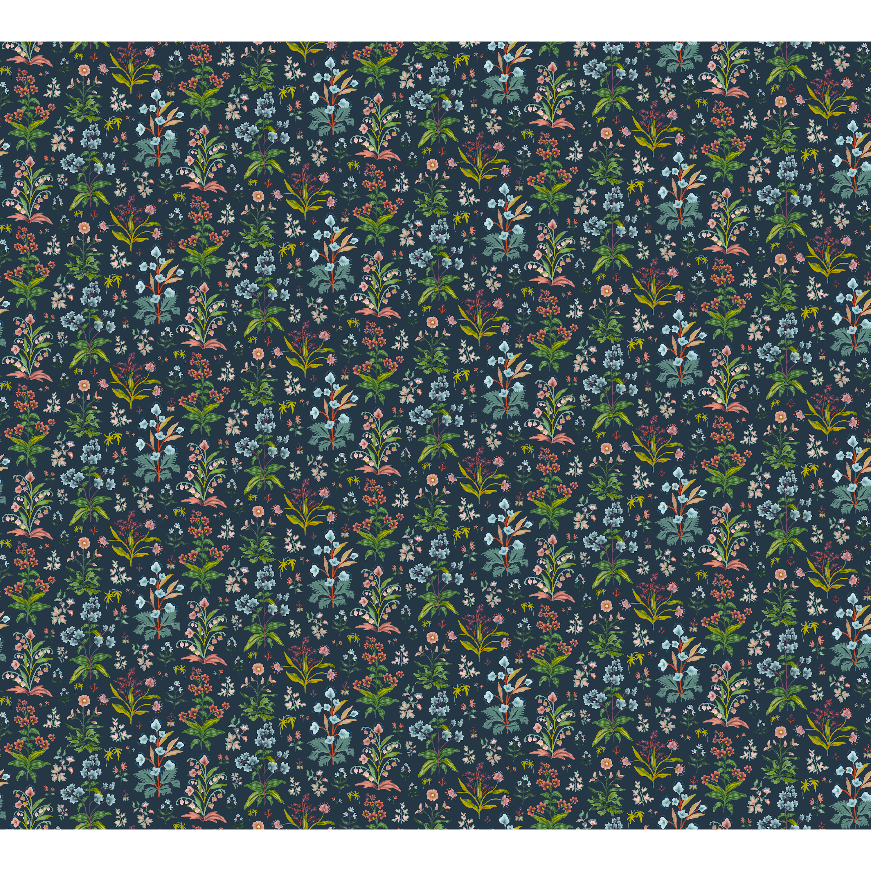 Meadow Multi Fabric - Denim