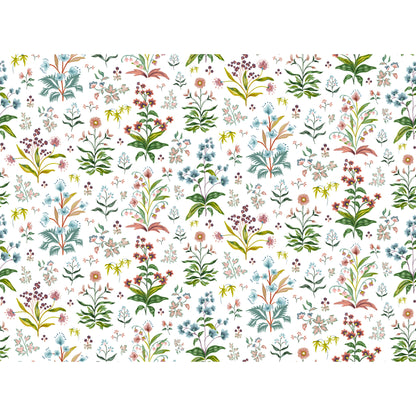 Meadow Multi Fabric - White