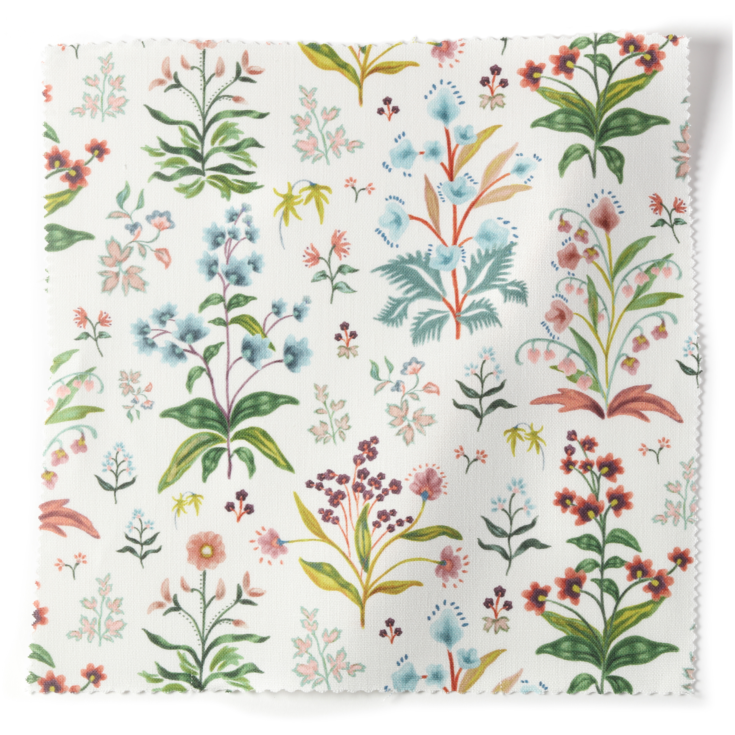 Meadow Multi Fabric - White