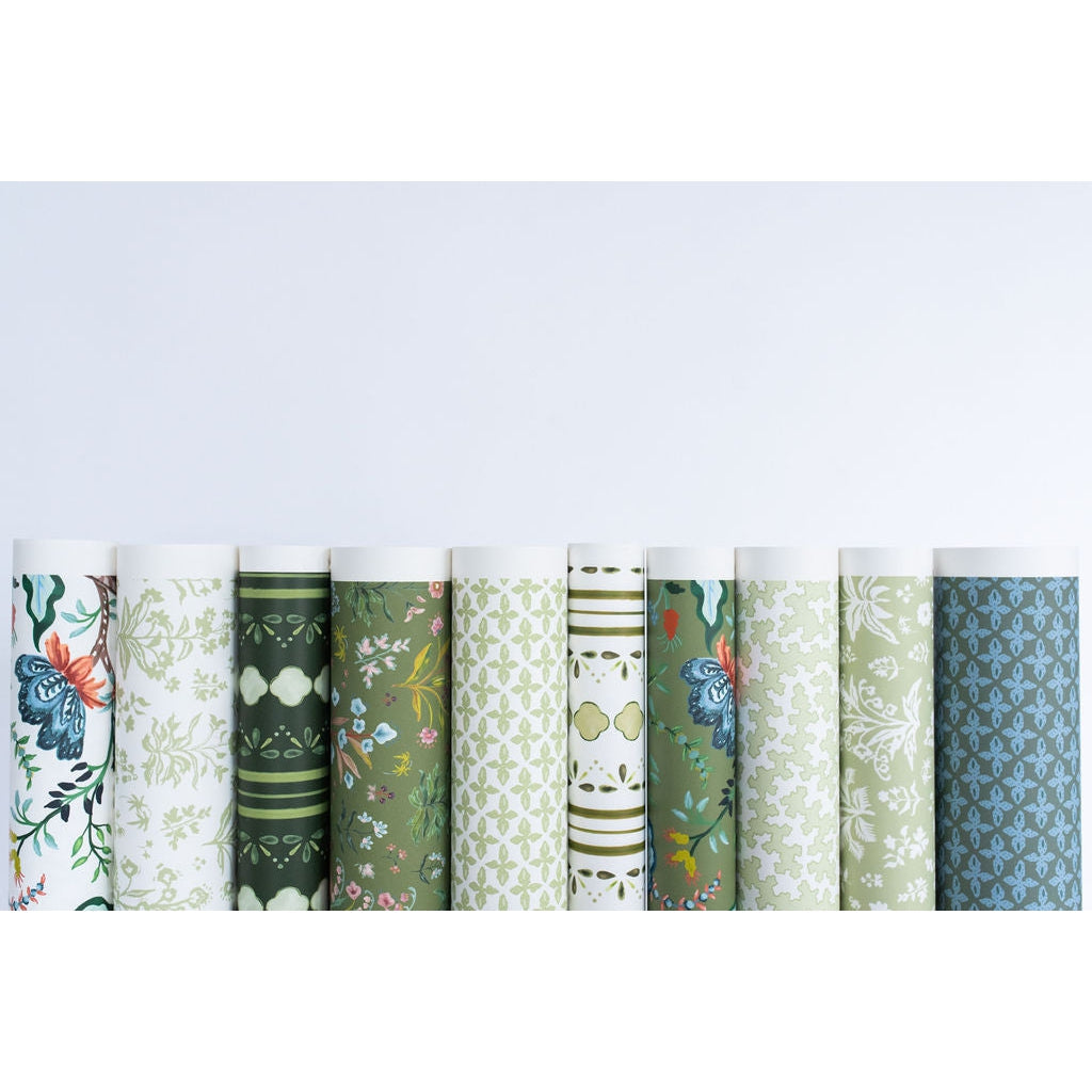 Meadow Multi Wallpaper - House Green