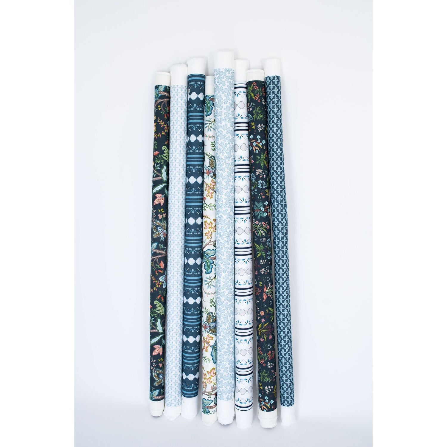 Stratford Fabric - White / Denim