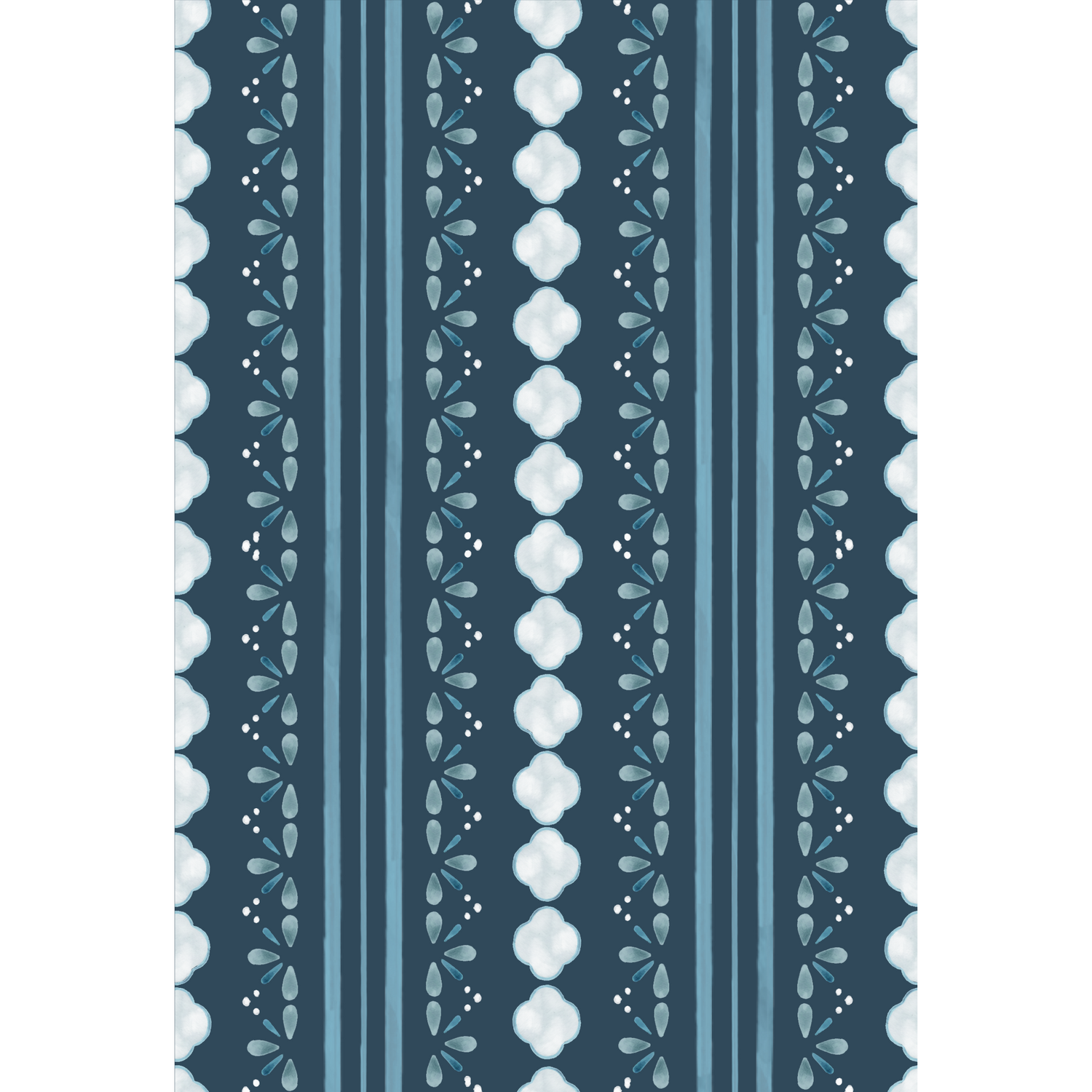 Stratford Wallpaper - Denim
