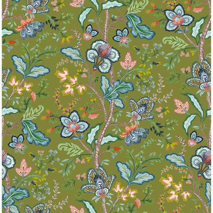 Vera Vine Fabric - Leaf
